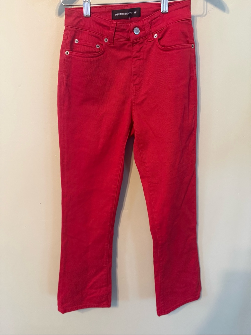 Women’s Straight Leg Red Jeans
